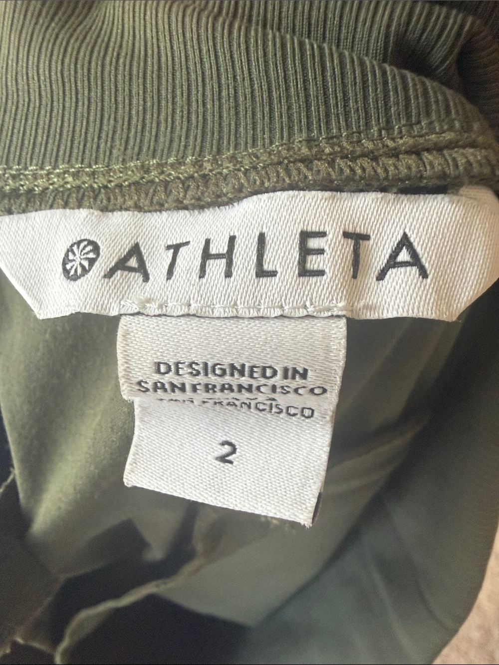 Athleta Nolita Mountain Olive Stretch High Rise Pull On Pants Size 2 - Picture 3 of 16